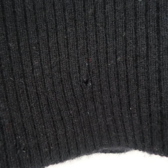 Vtg Voyage Logo Black Cashmere Sweater Vest With Long Neck Made In Italy, Sz 6 - Picture 11 of 11